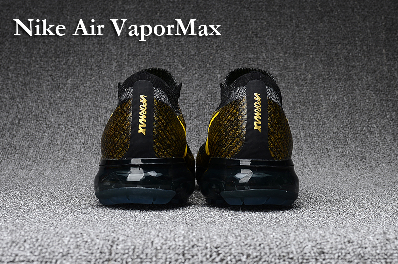 Nike Air VaporMax 2018 Men\'s Running Shoes Black Golden